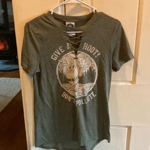 Woodsy Owl Womens Tee "Give a Hoot Dont Pollute"